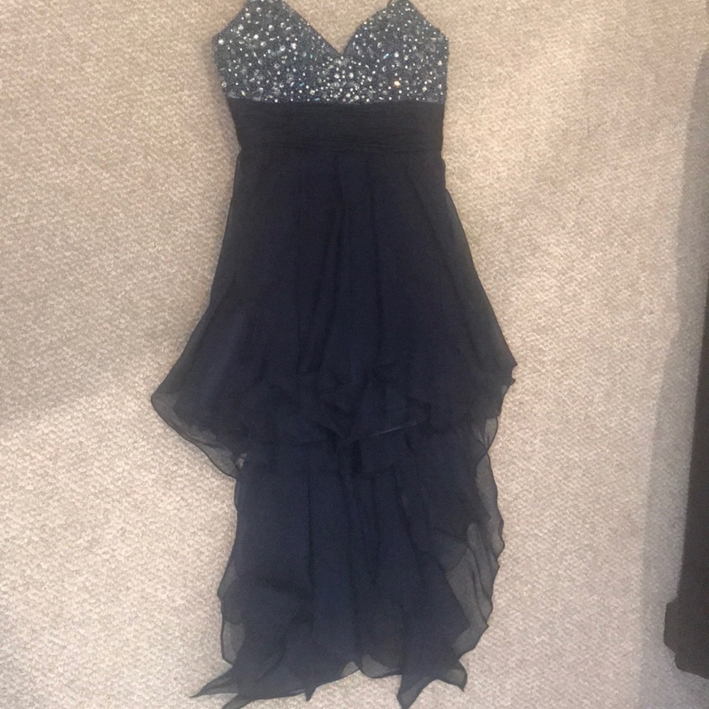Dark blue homecoming dress